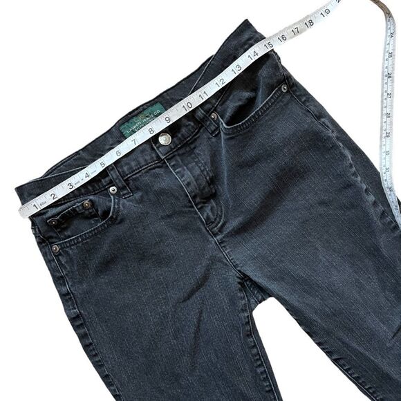 YOUTH RALPH LAUREN Black Classic Straight Casual Denim Jean 8 - Picture 9 of 11